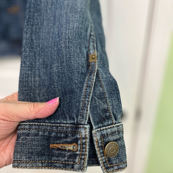 Women’s LRL Lauren Jeans Co Ralph Lauren Button Down Jeans Jacket Size M - Picture 4 of 10